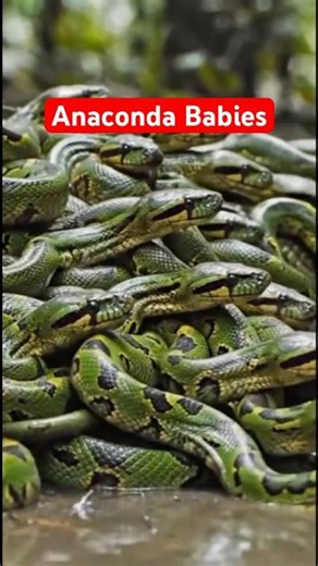 Snake That Gives Birth Without Eggs 😱 | Anaconda Facts | Hadi Jungle #shorts