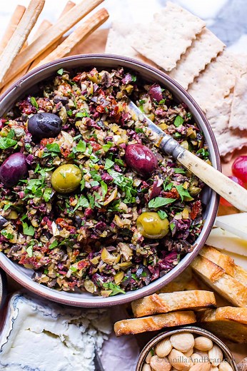 10-Minute Olive Tapenade Recipe (so easy!   video)