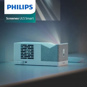Philips Screeneo UL5 Smart - RGB Laser Projector (Full video, click the link below.) https://www.indiegogo.com/projects/philips-screeneo-ul5-smart-rgb-laser-projector#/ State-of-the-art Triple RGB Ultra Short Throw Laser Projector. Epic 100" from just 20” (51 cm) away. | Creative New Idea Gizmos