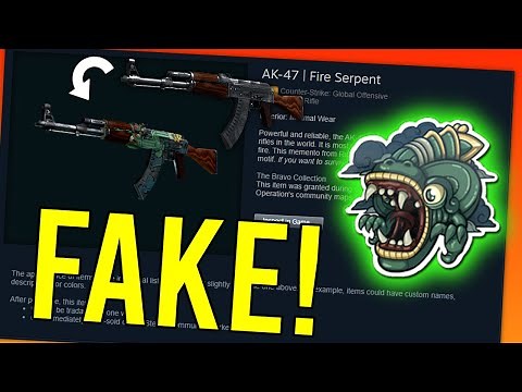 How To Make a FAKE AK 47 Fire Serpent! (CS:GO Skins)