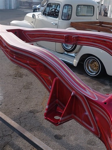 Fully box frame candy paint job god leafing | candy paint job