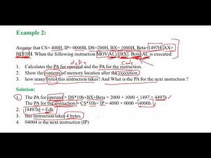 Microprocessors - LEC 9 - addressing mode - part 4 & encoding 8086 instructions