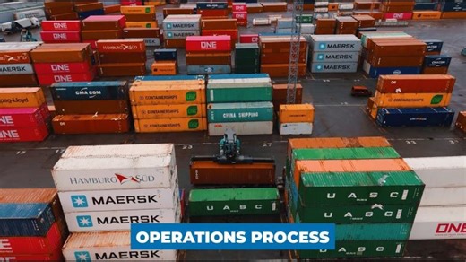 RUT Container Trucks Gate-In Walkthrough | SIA Rigas Universalais Terminals