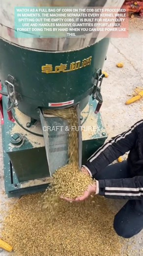 Industrial corn peeler and sheller machine in action. #ytshorts