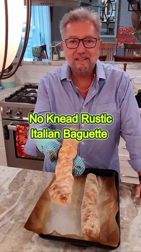 No Knead Rustic Italian Baguettes Made Easy