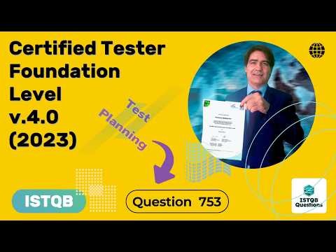 ISTQB. Foundation level v.4.0 (2023). Question #753