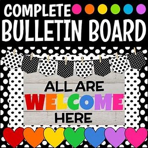 All Are Welcome | Back to School | Bulletin Board | Classroom Decor | Diversity