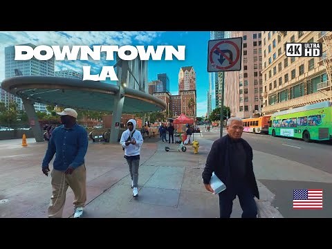 Downtown, Los Angeles | Walking Tour 2026 4K