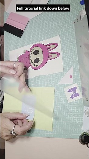 You Won't Believe How Easy it is to Create 4-Layer Labubu Vinyl Stickers #shorts #tutorial