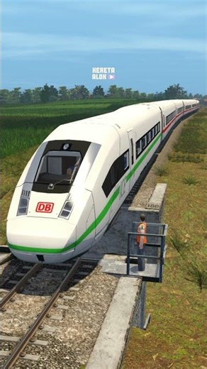 The Bullet Train Was Traveling at High Speed so it Could Safely Pass Over the Damaged Bridge #train