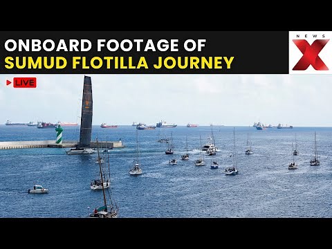 Gaza Flotilla LIVE: Boats Carrying Aid and Activists Head to Gaza | Global Sumud Flotilla | NewsX