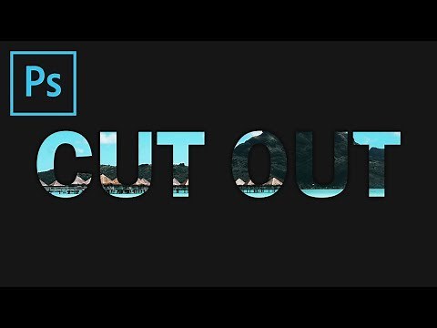 Photoshop: CUT OUT Text Effect (Tutorial)