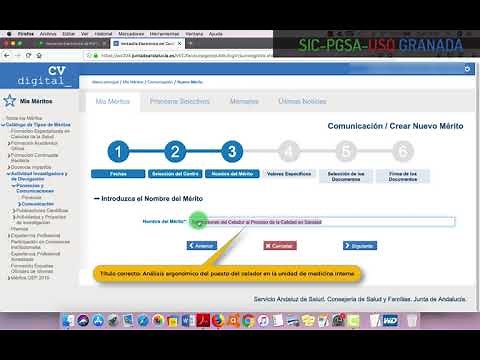 3. ¿Cómo introducir ponencia o comunicación en VEC del SAS?