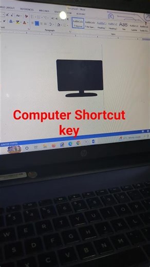 computer Shortcut key in ms word #msword