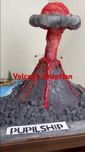 Volcanic Eruption project | Volcano Eruption DIY | Social Science Project #pupilship