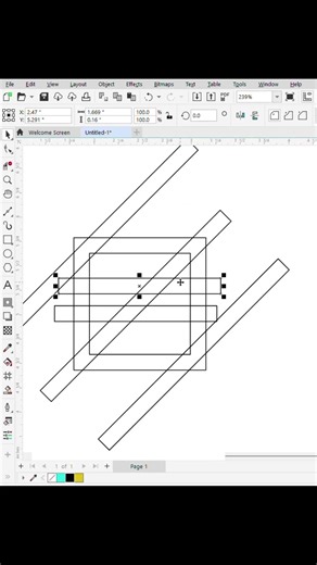 Easy and Fast F Design in CorelDRAW #shortvideo #coreldraw #viral #tutorial #3ddesign