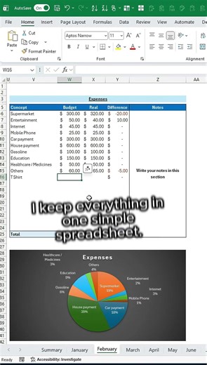 How I stay organized with one Excel sheet