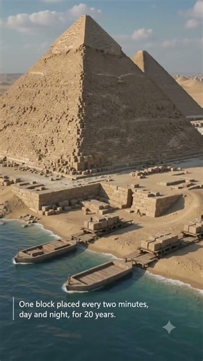 The Great Pyramid Mystery 🤯 How Was It Built 4,500 Years Ago? #shorts #ancientegypt #egypt