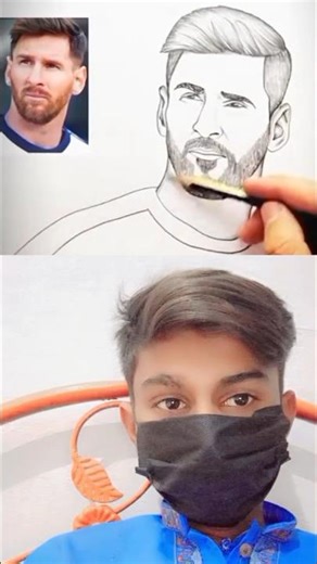 Lionel messi sketch #How to draw lionel messi sketch # Shorts # sketch #trending