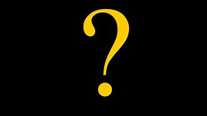 Download glitch neon question mark animation for free