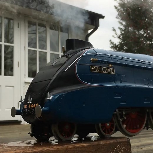 25K views · 477 reactions | Model Mallard Magic! A gauge 1 live steam model of Gresley's masterpiece at full tilt on the bench | SiCol Transport Publishing | Facebook