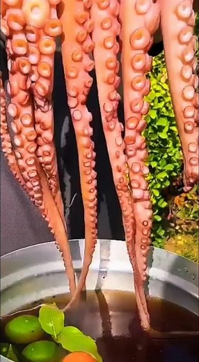 Very delicious fried octopus meat #food #viralcooking