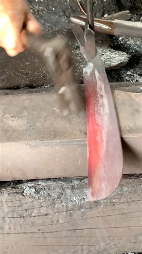 water gilding method. to increase hardness and sharpness.... #blacksmithing #metalwork #craftsmanship #steelwork #handforged | Gaston Alpatyer