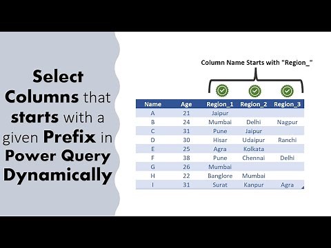 Select Columns that starts with a given Prefix in Power Query Dynamically