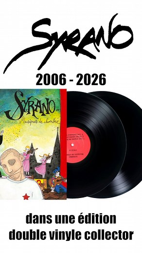 Vous pouvez dès maintenant commander l’édition collector double vinyle en série limitée de mon album Musiques de chambre spécial 20 ans 🎊 📣 N’hésitez pas à partager le lien de ma boutique 👉🏼 www.syrano.org/boutique Merci à tous de votre soutien ❤️ La lutte dans la joie ! #rap #syrano #20ans #chanson #musiquesdechambre #anniversaire #collector | Syrano