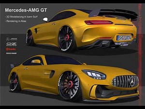 Class A-surfaces-3D model of 2020 Mercedes-Benz GT- AMG | Alias and Icem surf