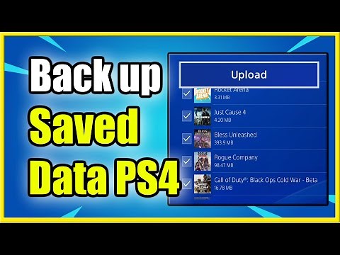 How to Backup Saved Data on PS4 & Upload to PSN CLOUD Storage (Fast Method!)