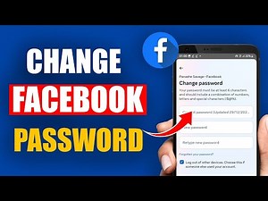 How To Change Facebook Password - Easy Quick Guide