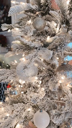 Monica Rose 🩶 on Instagram: "🎄Christmas in my home… I keep it cozy, whimsical, and elegant. I share how this all came together over on my YouTube channel! 🎄Link in my bio🎄 When will you start your Christmas decorating? #christmasdecor #christmasdecoratingideas #christmas #christmashome #frenchcountrychristmas #youtube"