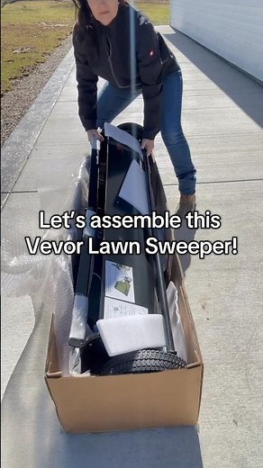 Vevor 52" Tow Behind Lawn Sweeper How to Assemble Direction Overview #vevor #howtoassemble #lawncare