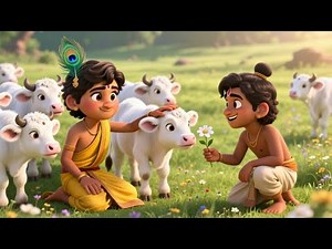 Krishna and Balram – Brothers of Bravery 🐄🌟 | Fun Mythical Kids Song | Nursery Rhymes for Children