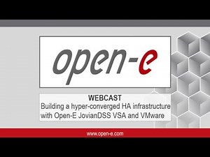 Building a hyper-converged HA infrastructure with Open-E JovianDSS VSA and VMware