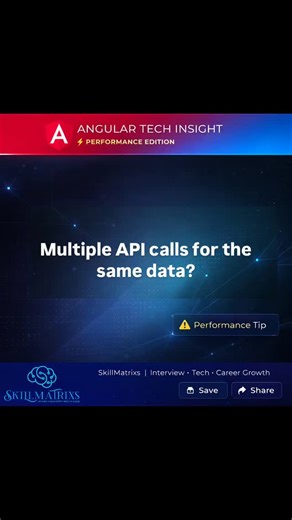 Skill Matrixs on Instagram: "Multiple API calls for the same data? Use shareReplay() to cache observable responses. #javascript #angular #fullstackdeveloper #viralreels #viralvideos"