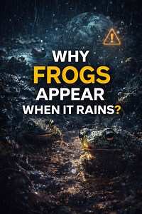 Have you ever wondered why frogs suddenly appear everywhere when it rains? 🌧️🐸 They don’t magically spawn overnight — they awaken. Frogs are among Earth’s oldest survivors, existing even before dinosaurs. As amphibians, they live between two worlds — land and water — and even breathe through their skin. That’s why rain isn’t just weather for them… it’s a signal to live. Hidden beneath soil, leaves, cracks, and moisture-rich ground, frogs wait silently. When rain softens the earth and humidity