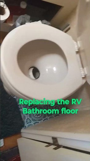 Replacing the RV bathroom floor