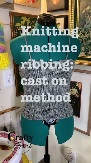 How to Create Ribbing on a Knitting Machine: Method 1