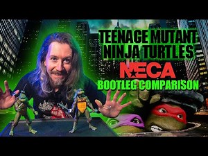 NECA Ninja Turtles 1990 Movie Bootleg Comparison | Harvey Retro
