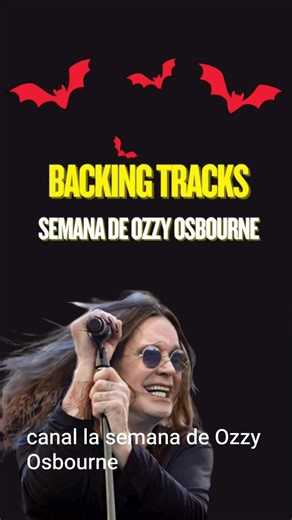 Backing Tracks Semana de Ozzy Osbourne