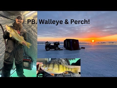 Ice Camping Saginaw Bay For Perch and Walleye