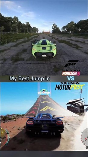 My Best Jump in Forza Horizon 5 vs The Crew Motorfest! #forzahorizon5 #thecrewmotorfest #shorts