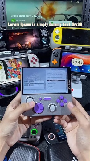 E5 Ultra Gaming Handheld console Android os Unisox t620 6gb ram ha handheld Gaming Console touch screen Game Joystick