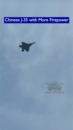 China’s J-35 Spotted with Heavy Missile Loadout