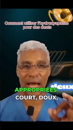 Comment utiliser l'hydroxyapatite pour des dent