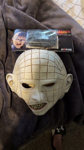 The Hellraiser mask finally came in