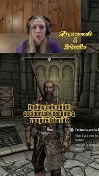 I’m gonna join the Dawnguard to hunt Vampires….. aaaaannnd I’m becoming a vampire 🧛‍♂️… #skyrim