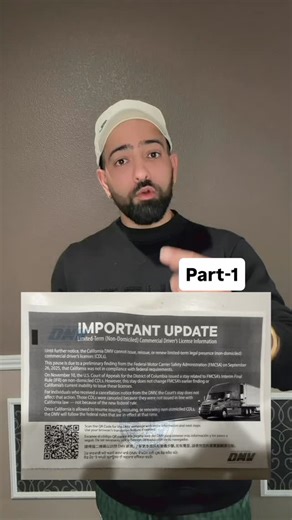 Hilarious Mohit | As Of 12/18/25 California DMV Is Not Issuing,Reissuing or Renewing Any Non-Domicile CDLs #trucker #driver #foryou | Instagram